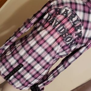 Harley davidson long sleeve button down